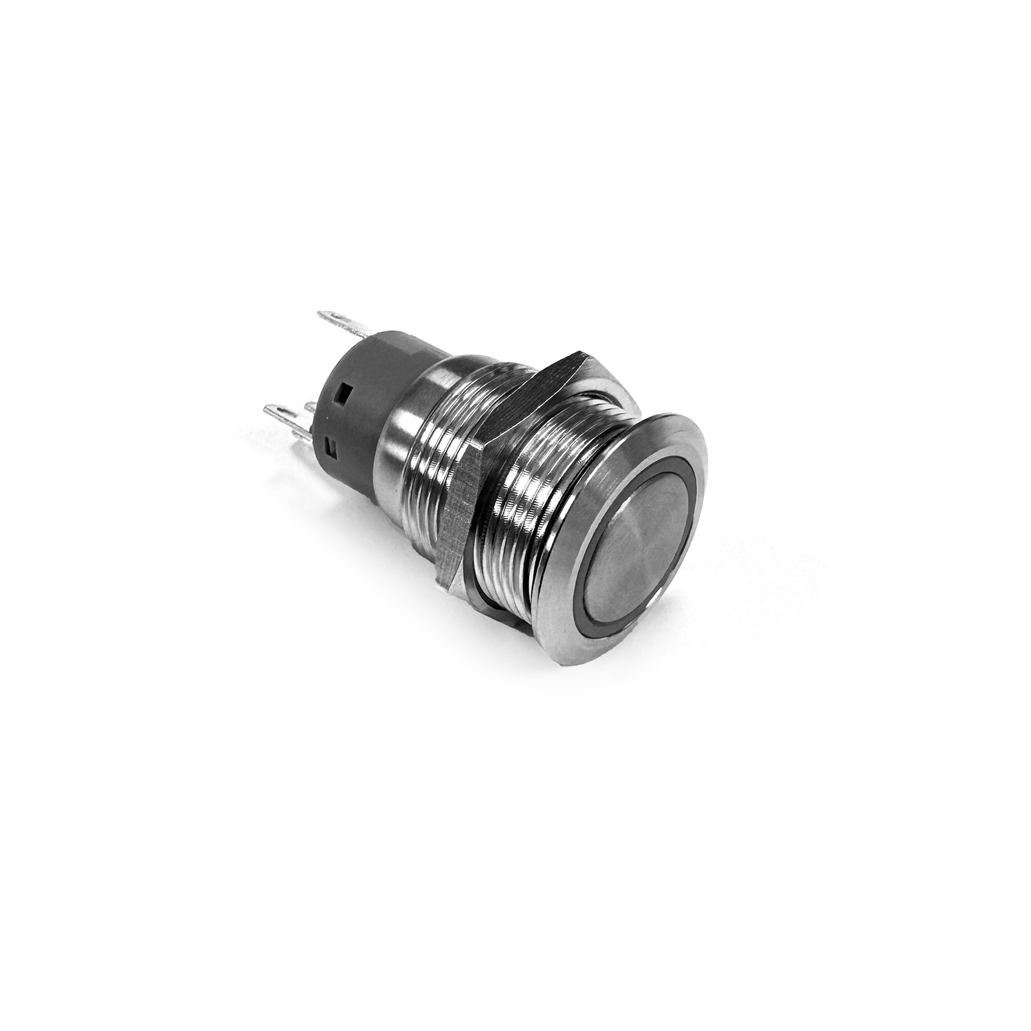 Push button, momentary on / off, blue led – 243250000000