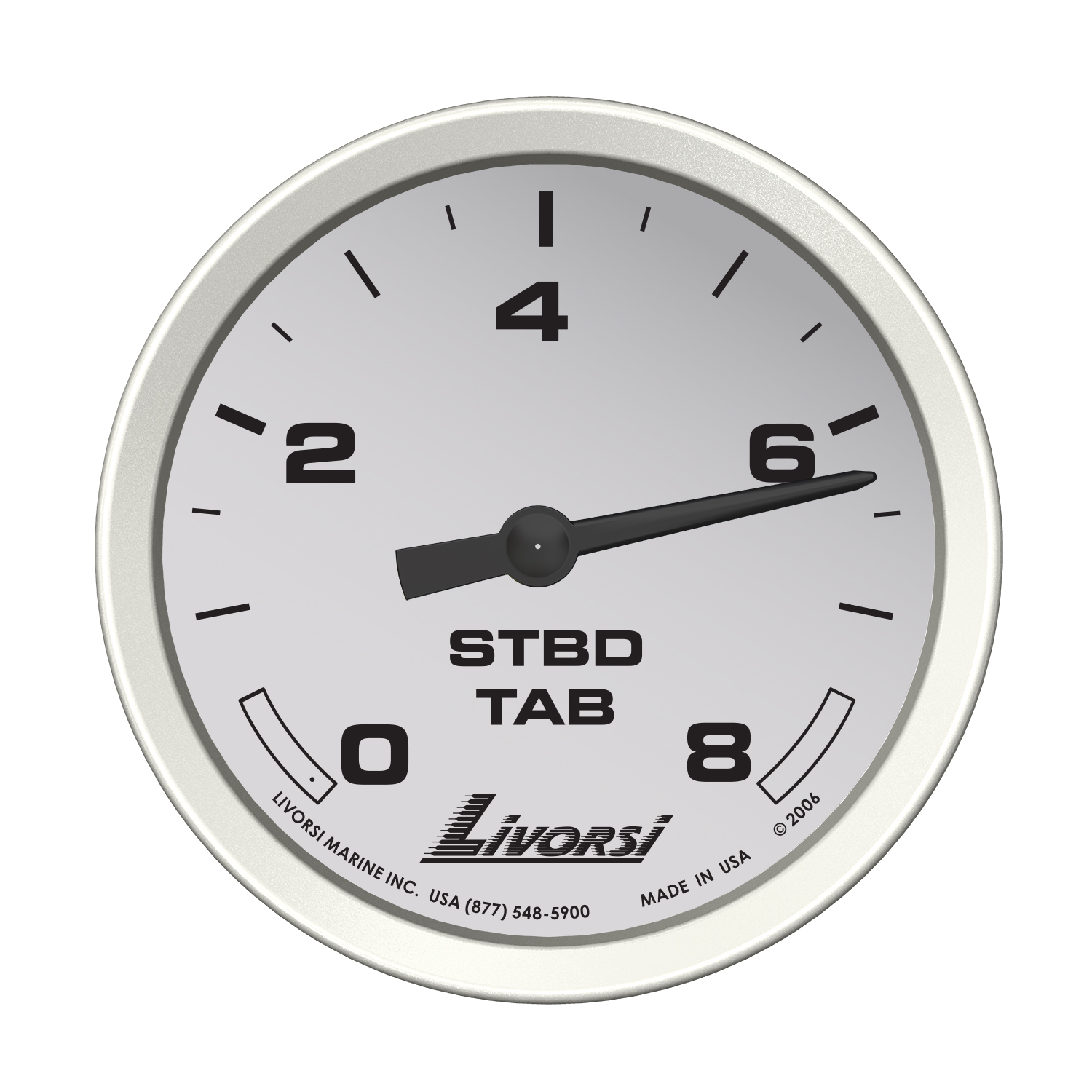 2 5/8″ 5 volt reference starboard trim tab indicator gauge – DC5VTTS