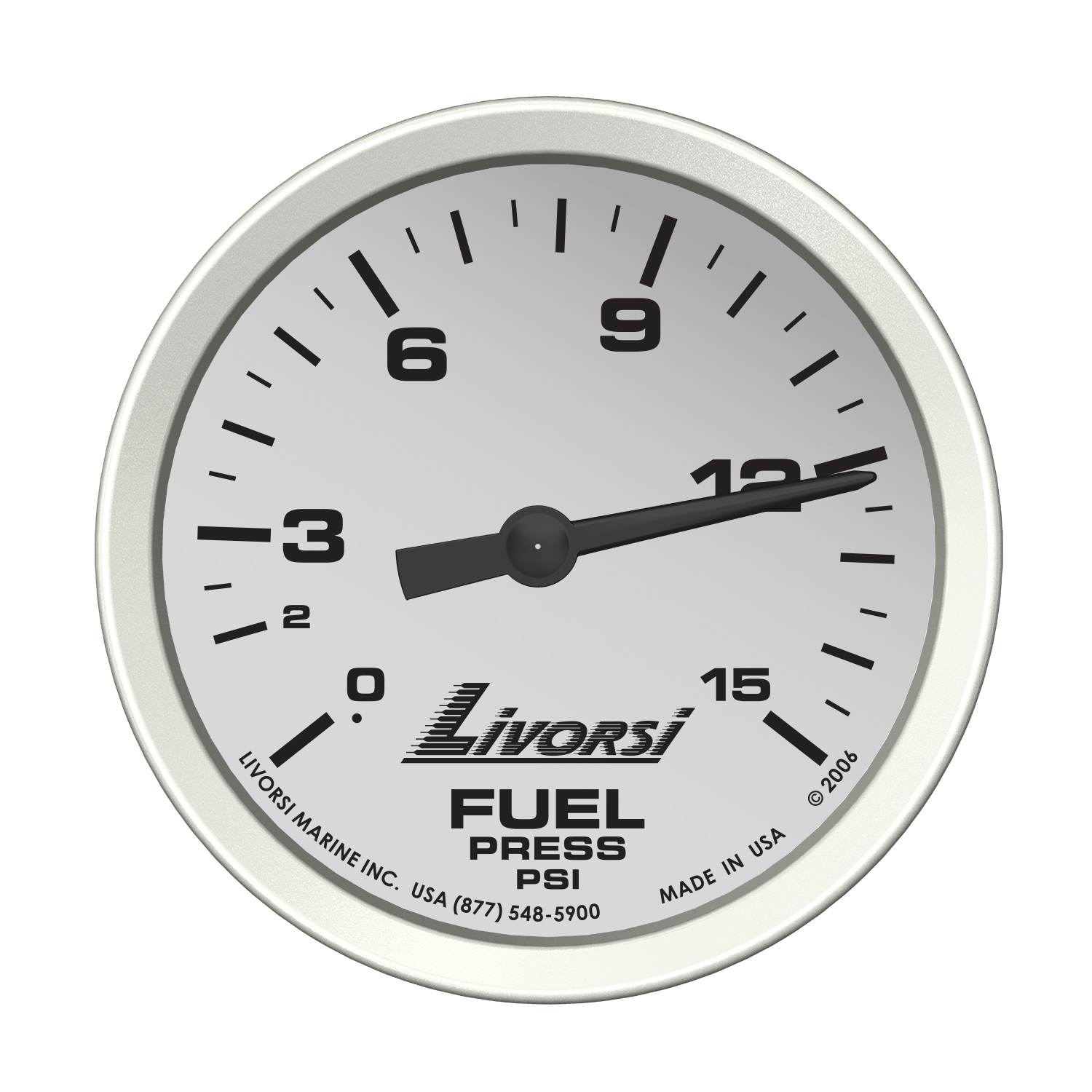 2 5/8″ Mechanical Fuel Pressure Gauge 0-15 PSI – DCMFP