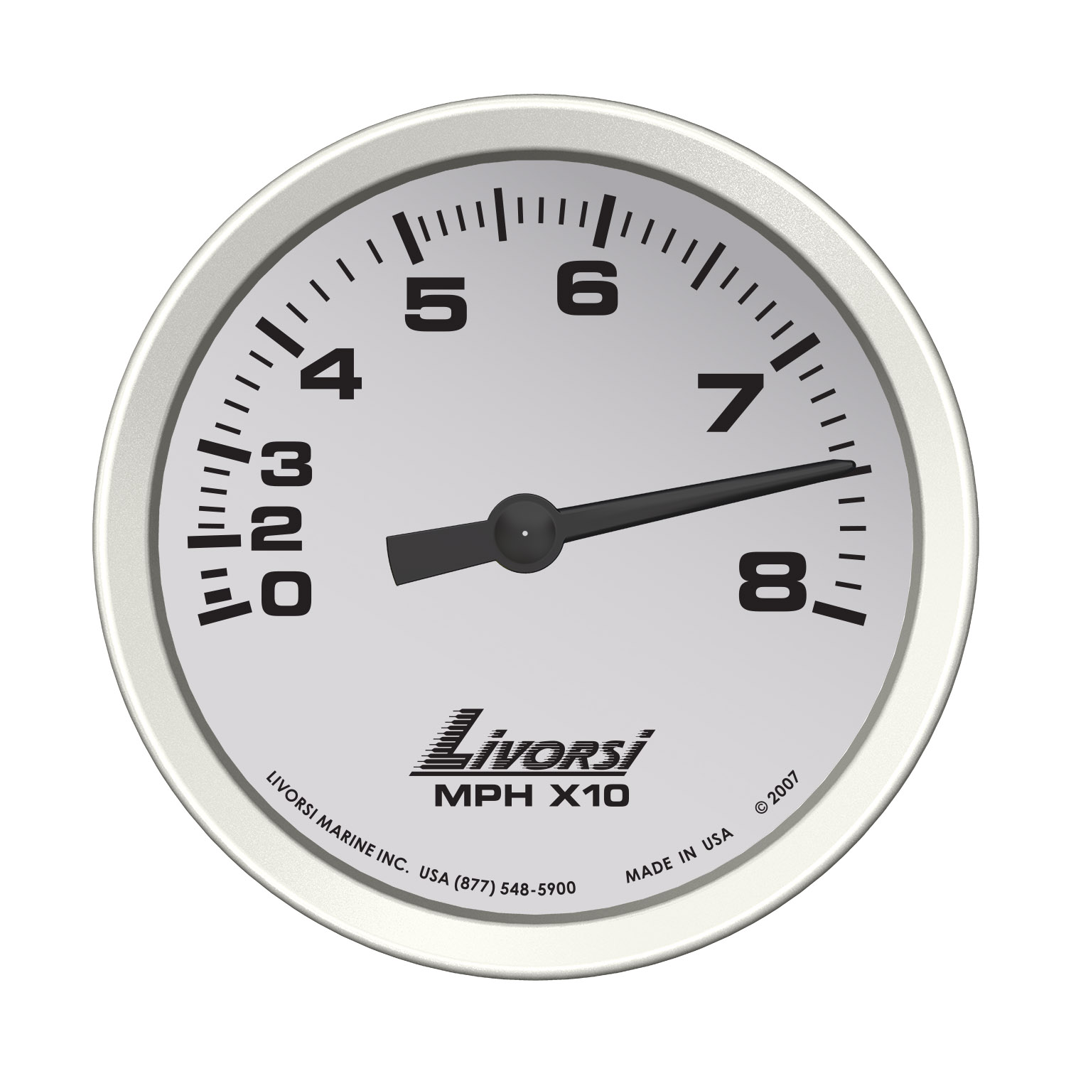 3 3/8″ 80 MPH Mechanical Speedometer Gauge – DCMS80