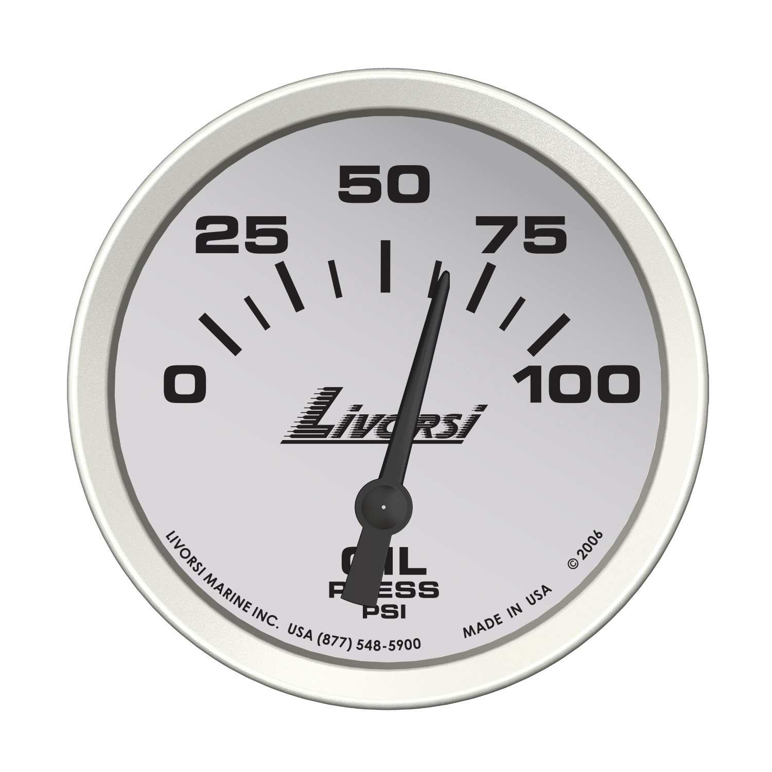 2 5/8″ Electric Oil Pressure Gauge 0-100 PSI – DCOP
