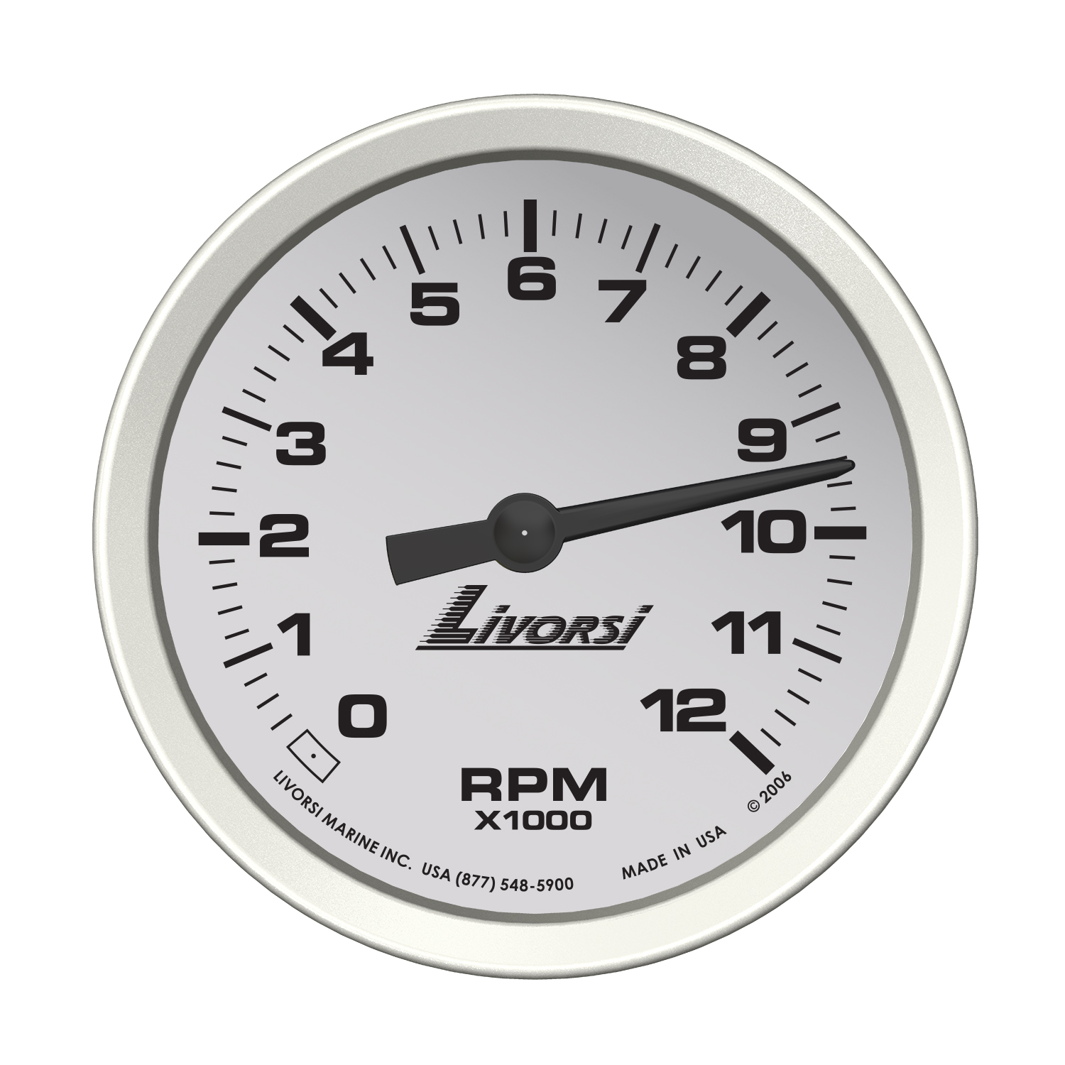 3 3/8″ 12,000 RPM Tachometer Gauge – DCS12000
