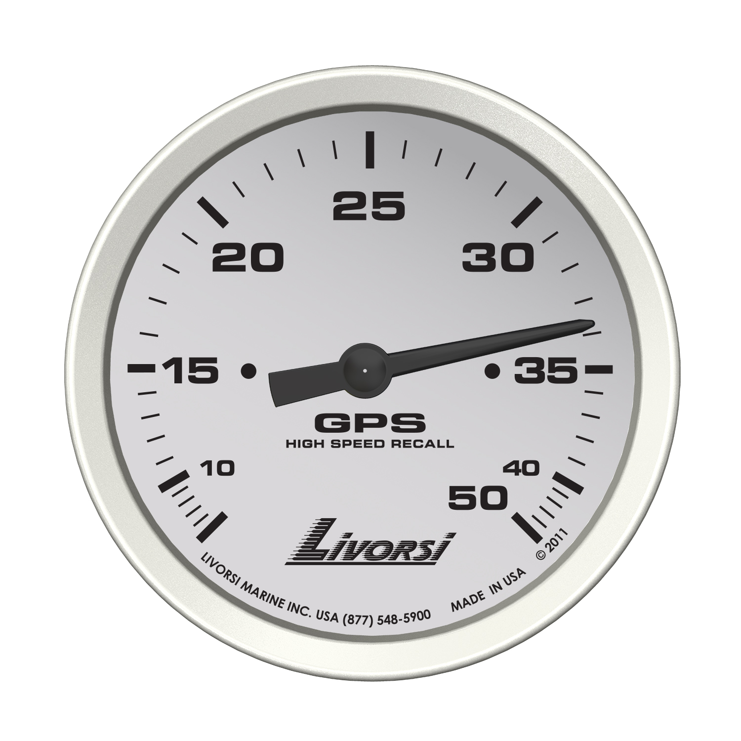 3 3/8″ 50 MPH GPS Speedometer Gauge – GPSS50
