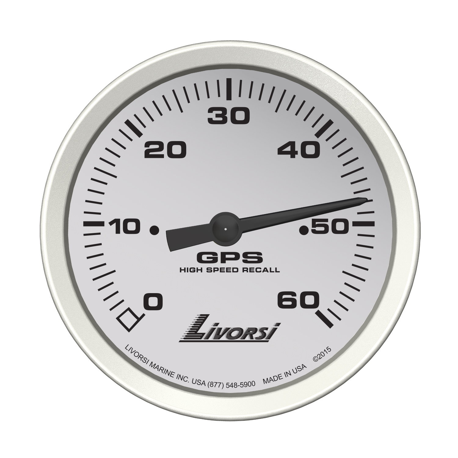 3 3/8″ 60 MPH GPS Ski Speedometer Gauge – GPSS60