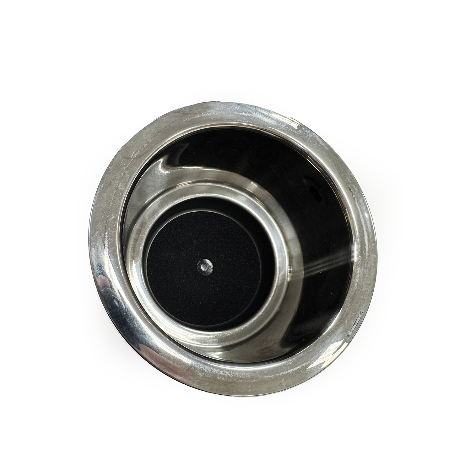 Polished stainless steel RGB, LED lit beverage holder – LBHINTRGB - Hover