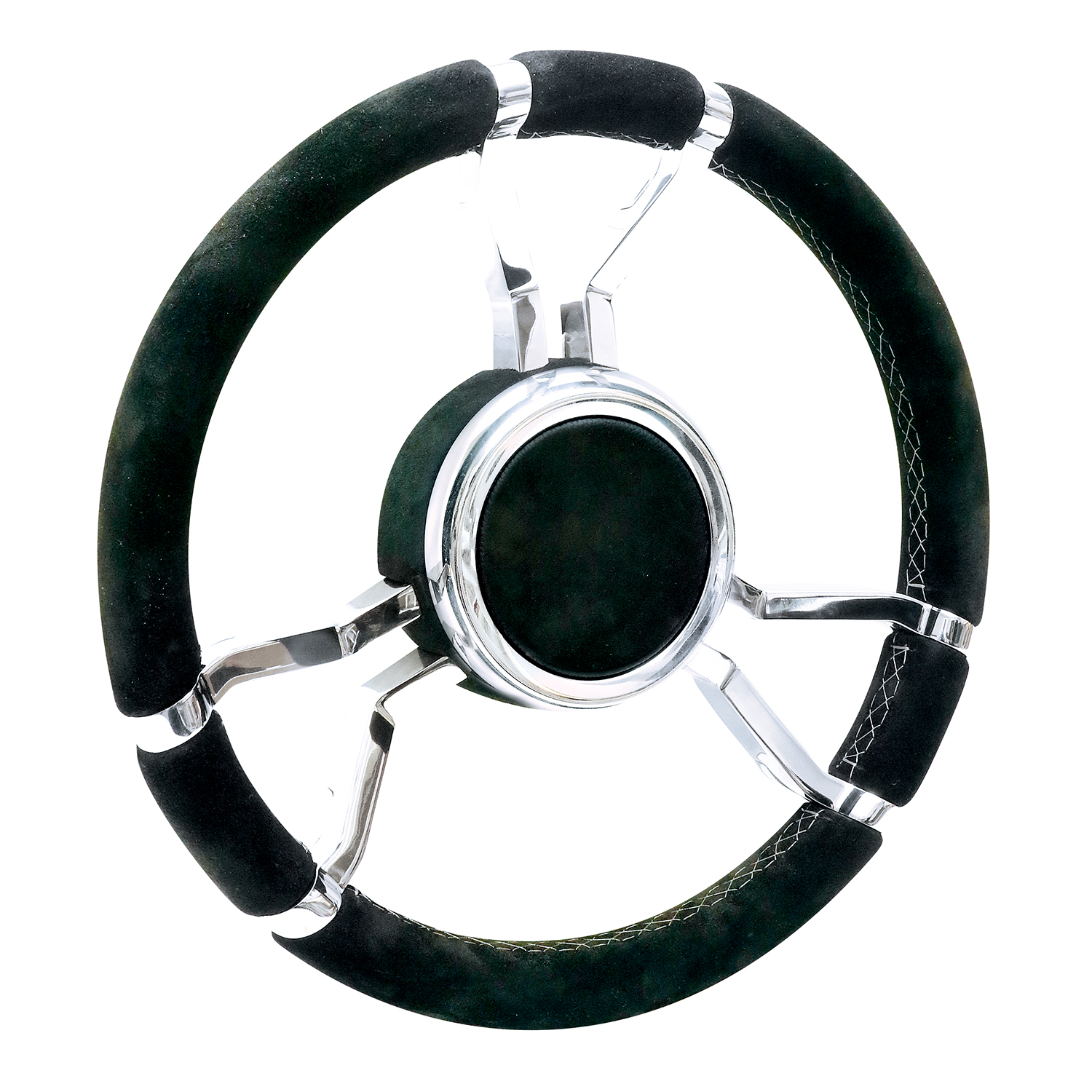 Alcantara covered Livorsi Apex wheel with polished stainless spokes – LSWA010500SXA01100