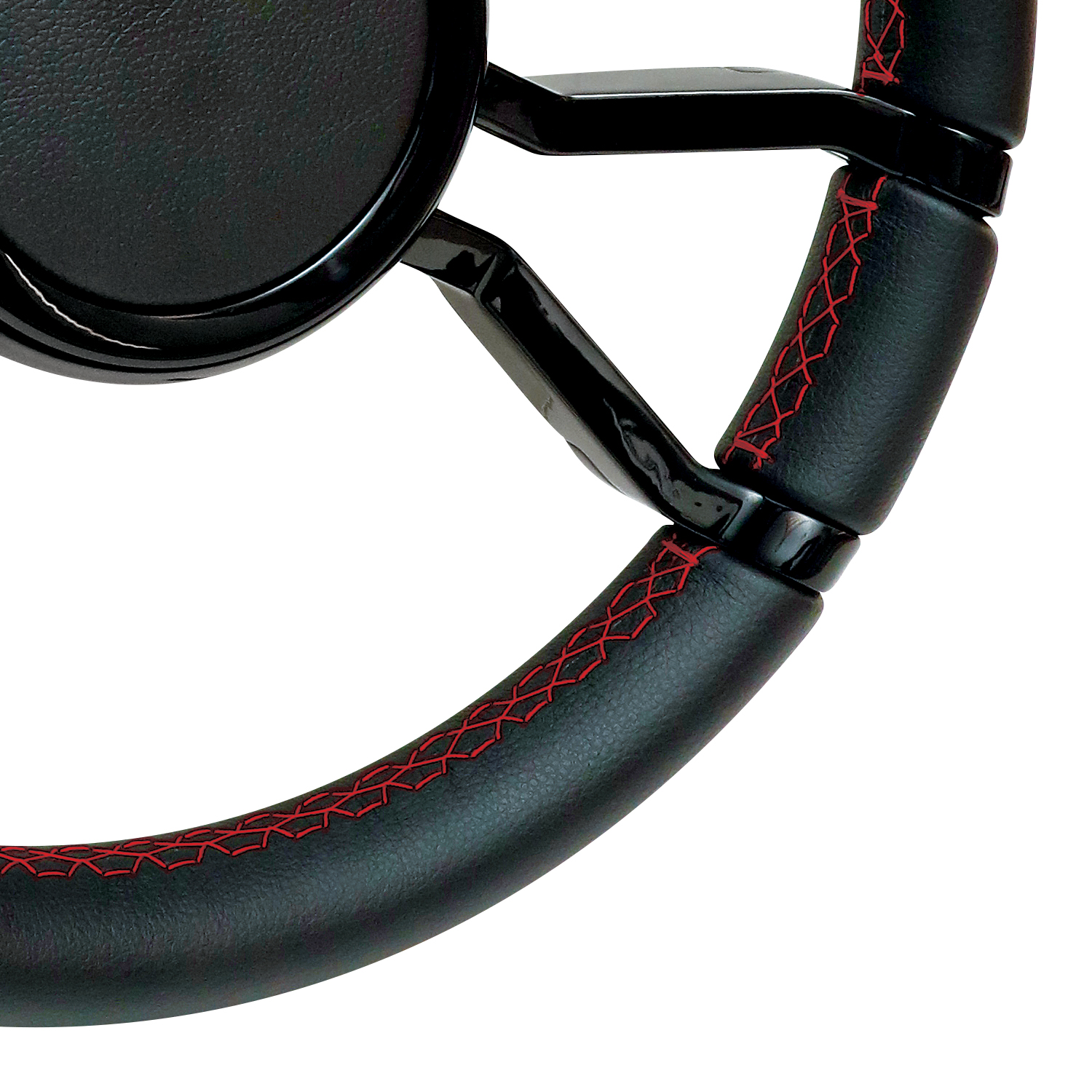 Livorsi Apex steering wheel, glossy black spokes covered in black vinyl – LSWL010701GXL01100 - Hover