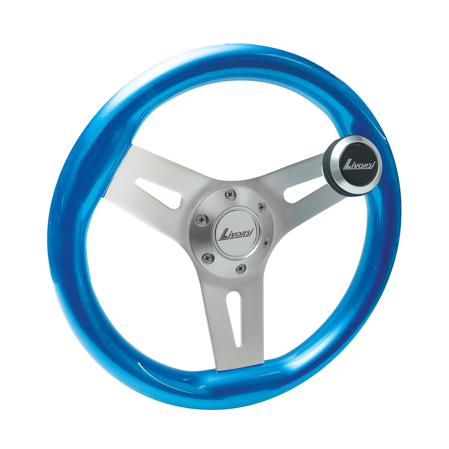 Blue Livorsi Mega Grip wheel kit with speed knob – MGWALBLK-MGWSK
