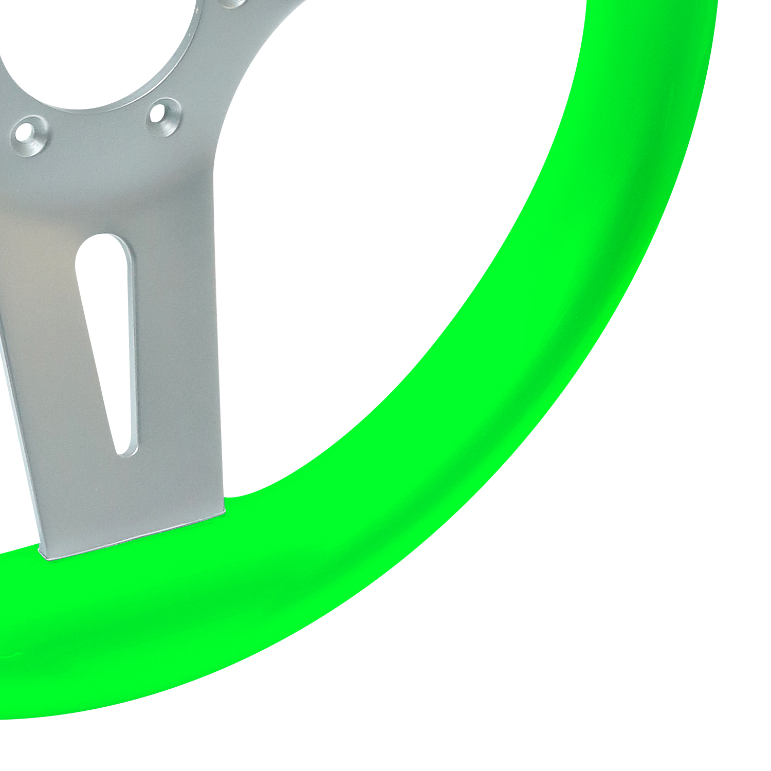 Lime green Livorsi Mega Grip marine steering wheel – MGWALL - Hover