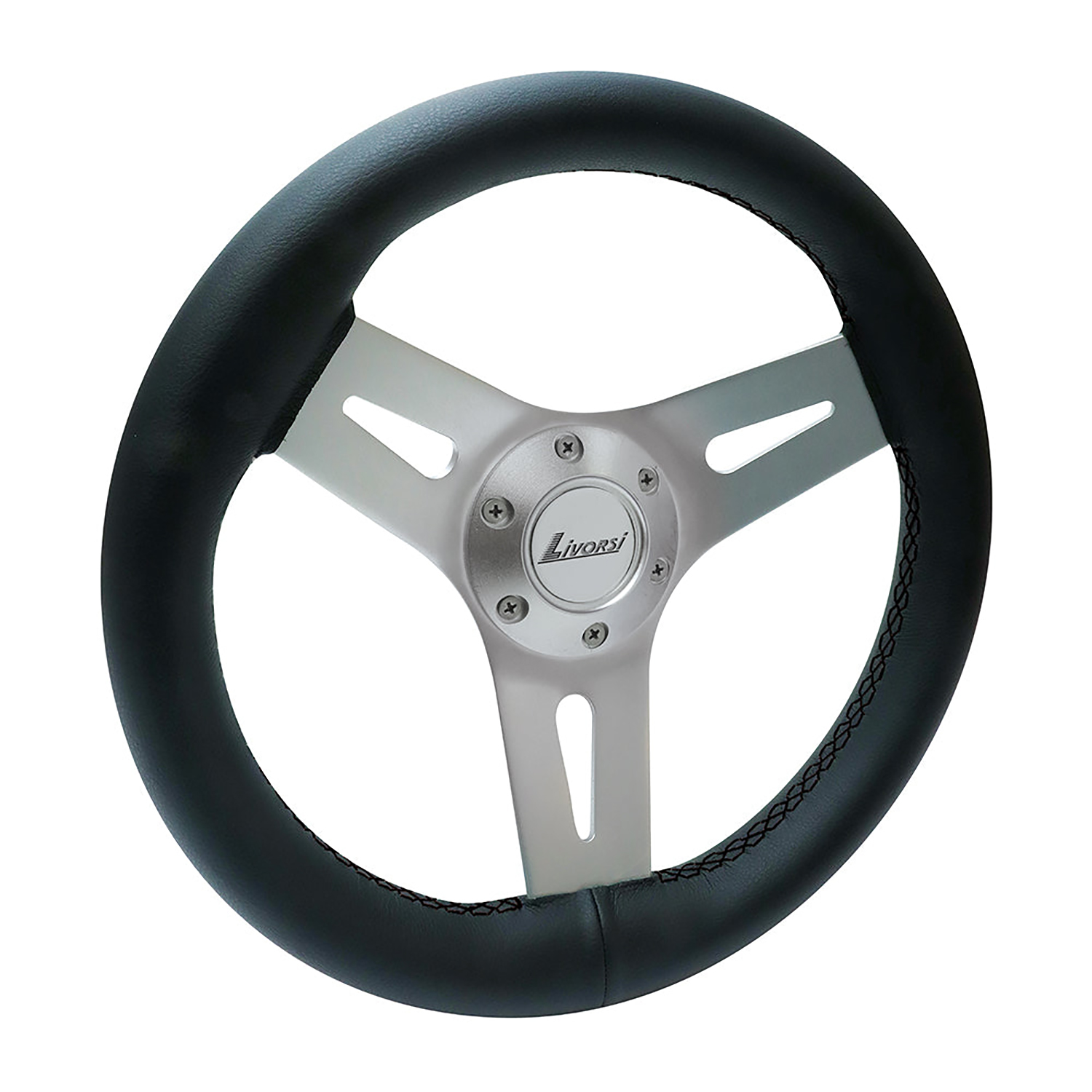 Livorsi Mega Grip steering wheel black stitching – MGWALWBKBK - Hover
