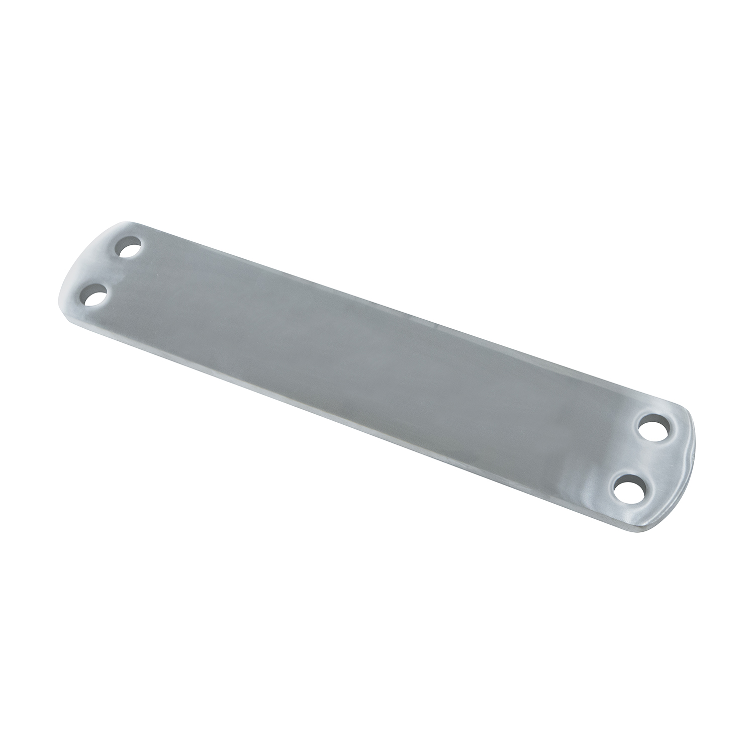 Large plate four hole, polished stainless steel – MP-2SS