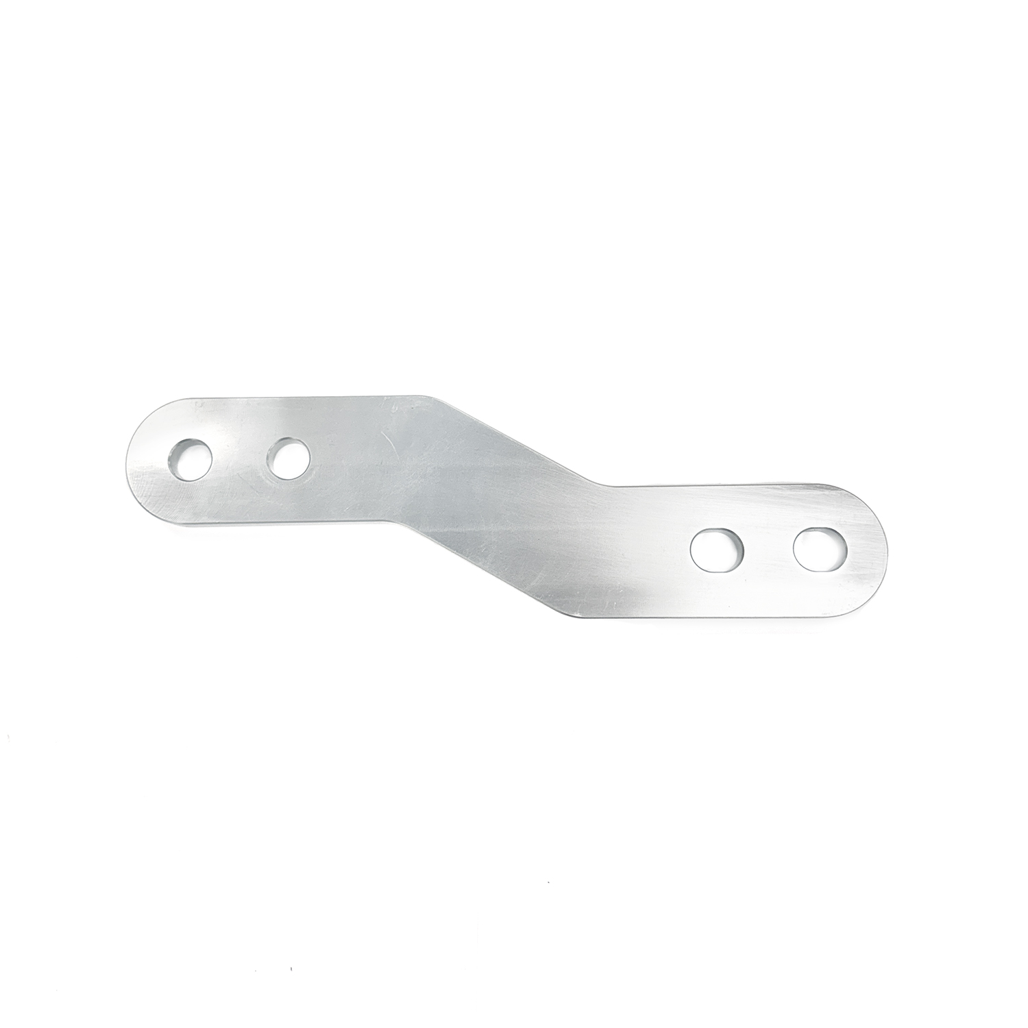 S plate, three hole clear anodized aluminum – MP-4ALCAN
