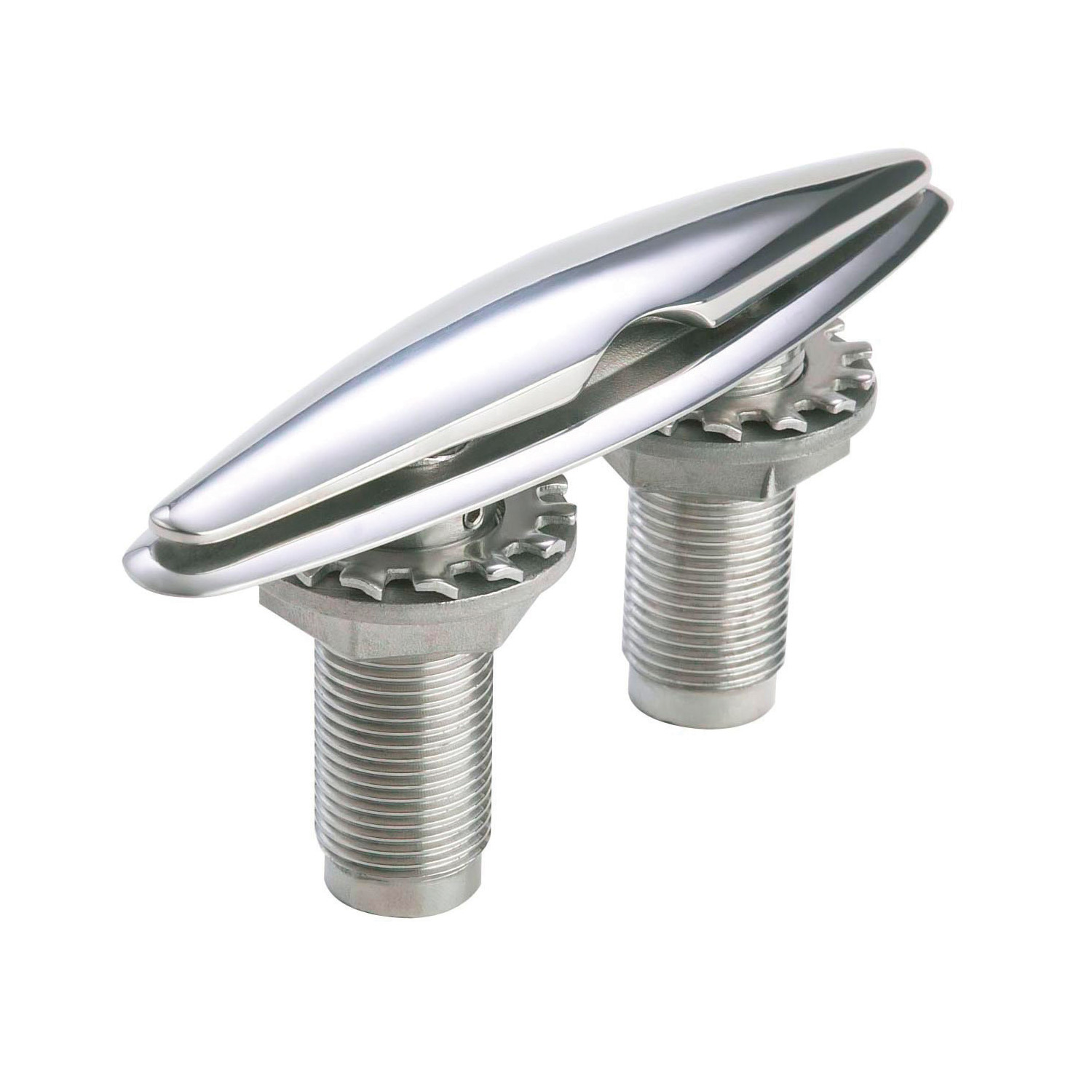 6″ polished stainless pull up cleat – PUC6