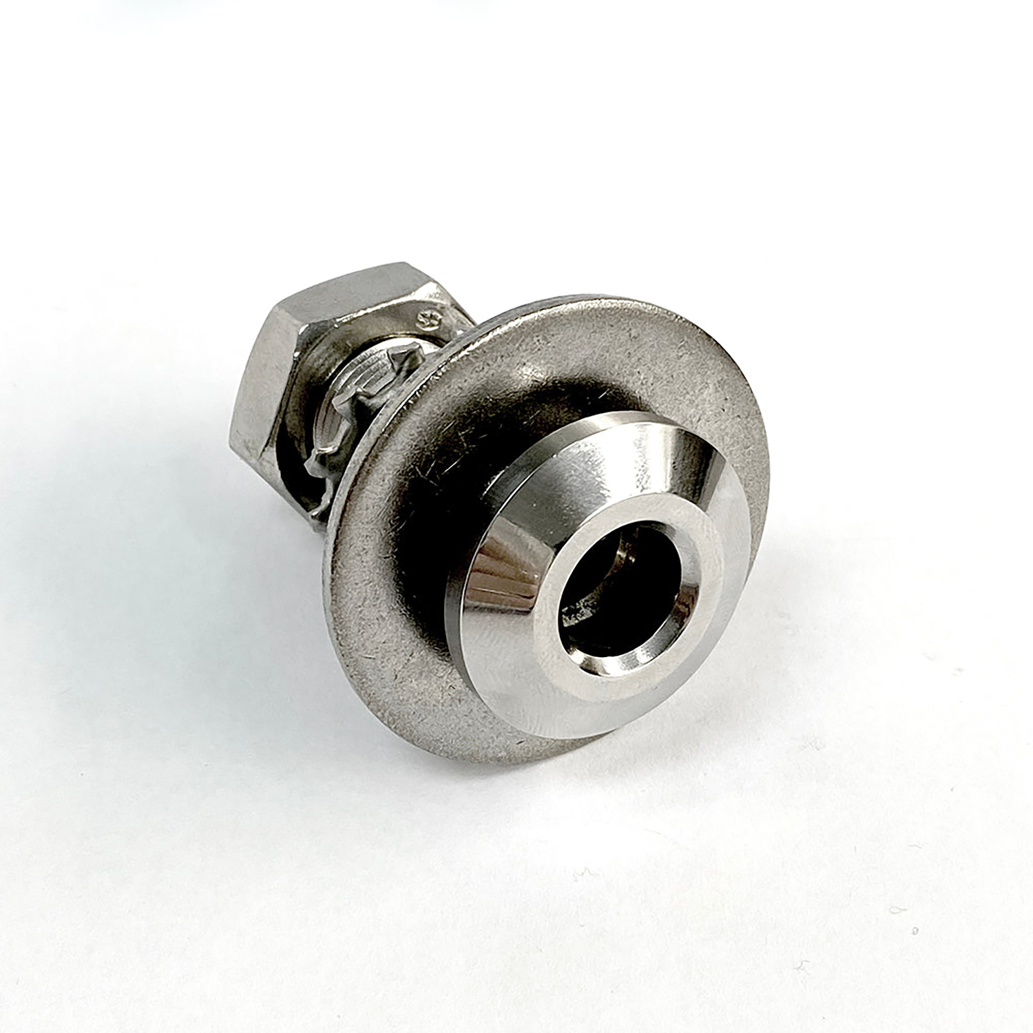 1/2″ Quick Release Fender Base with standard hex nut, no door and 1.5″ of threads – QRBSB-150