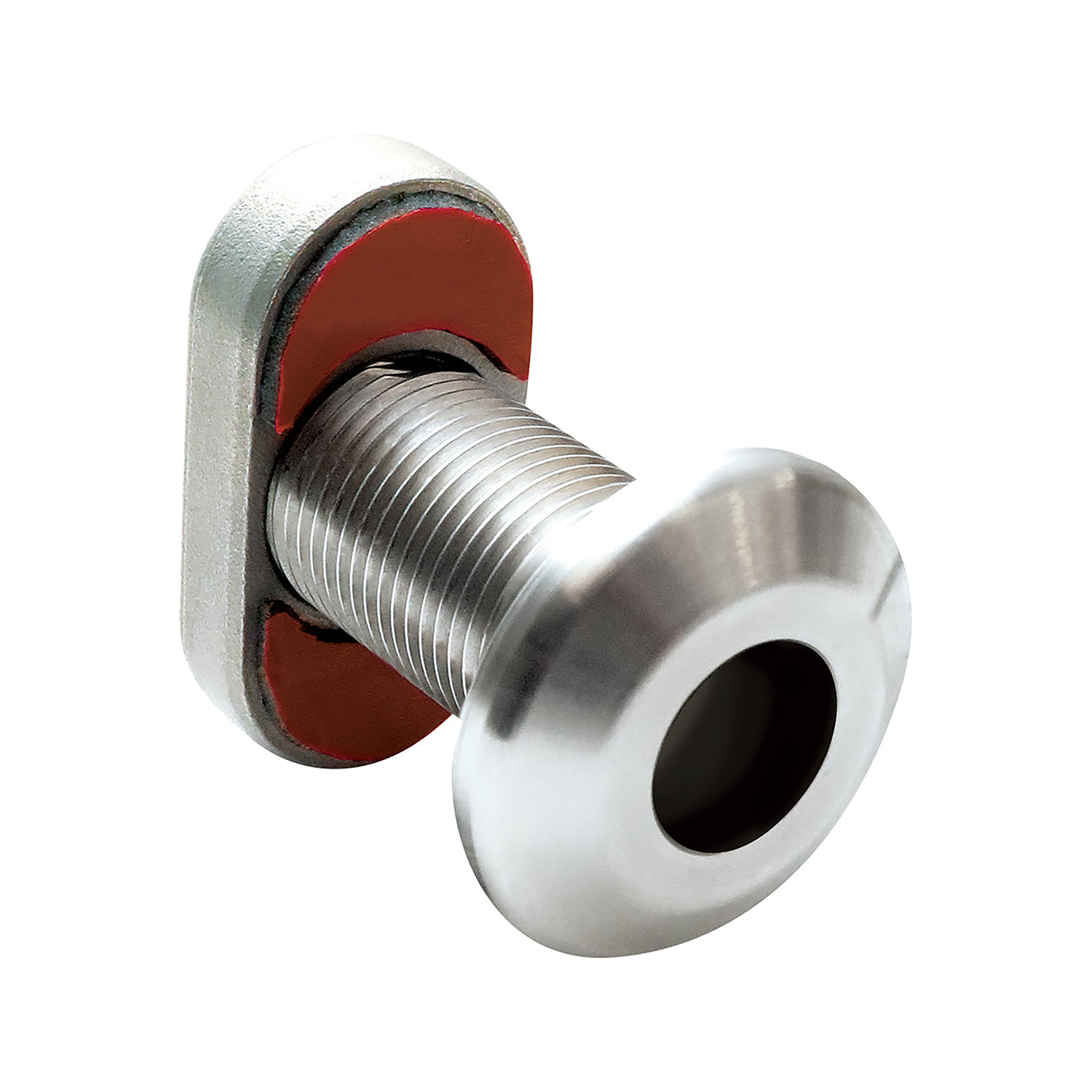 1/2″ Quick Release Fender Base with blind install nut, no door and 1.5″ of threads – QRBSBLH175BN