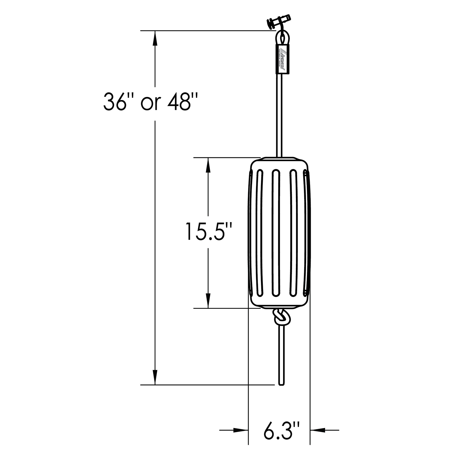 Sewn QR fender cleat with black line and small fender – QRFB027BK1BK5182 - Hover