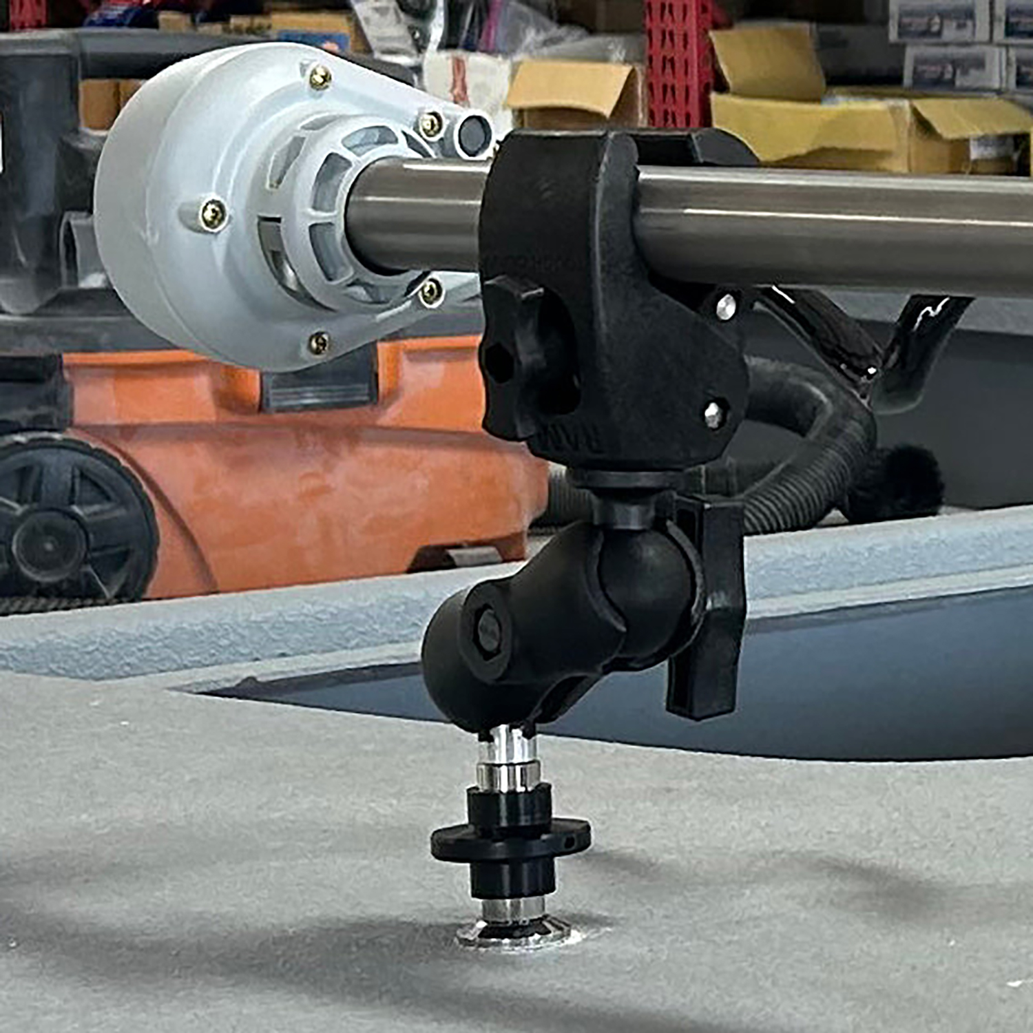 Quick release RAM Mount trolling motor support – QRKTMSB-150