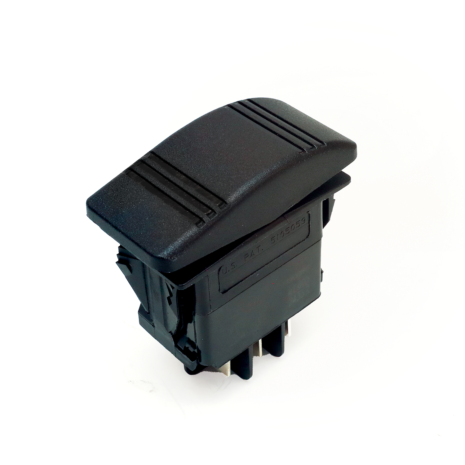 Rocker switch double pole momentary on / off / momentary on black – RSDMFMBK