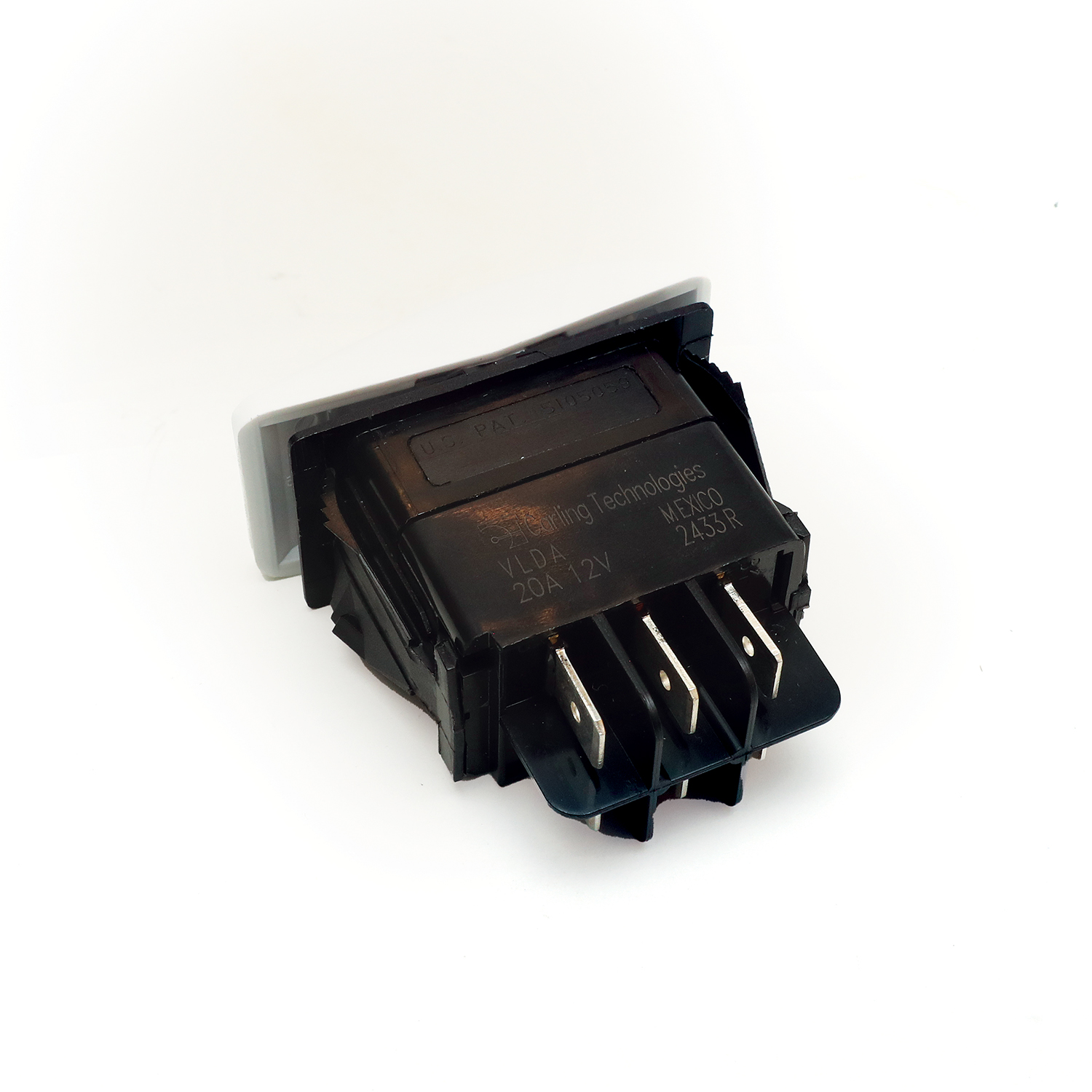Rocker switch double pole momentary on / off / momentary on white – RSDMFMW - Hover