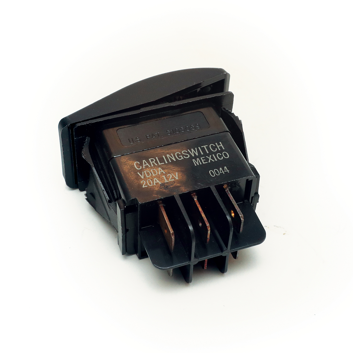 Rocker switch double on / on black – RSDNNBK - Hover