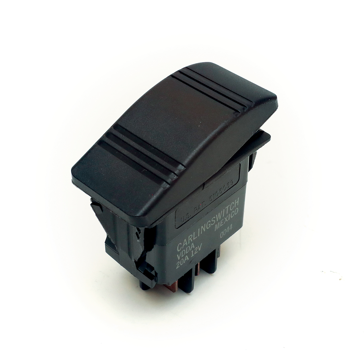 Rocker switch double on / on black – RSDNNBK