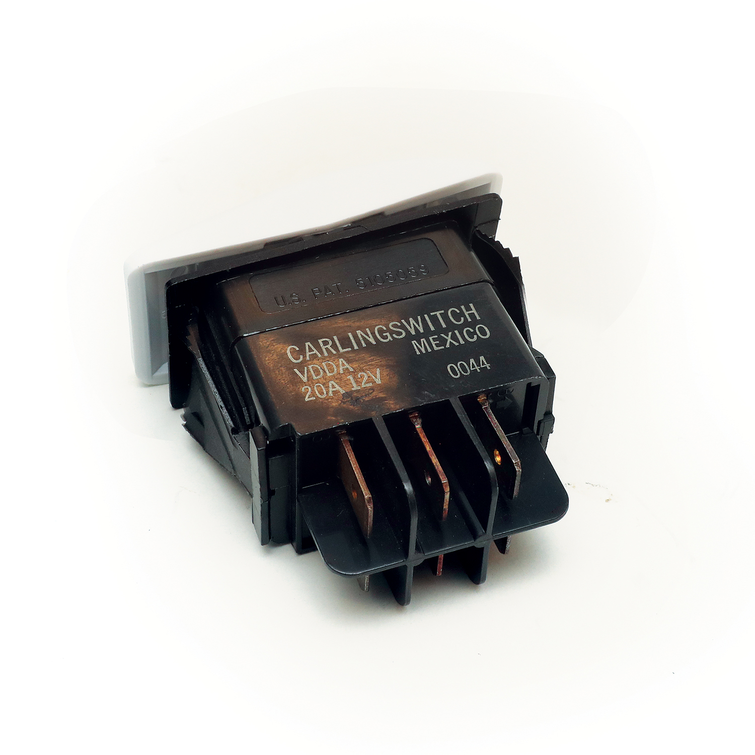 Rocker switch double on / on white – RSDNNW - Hover
