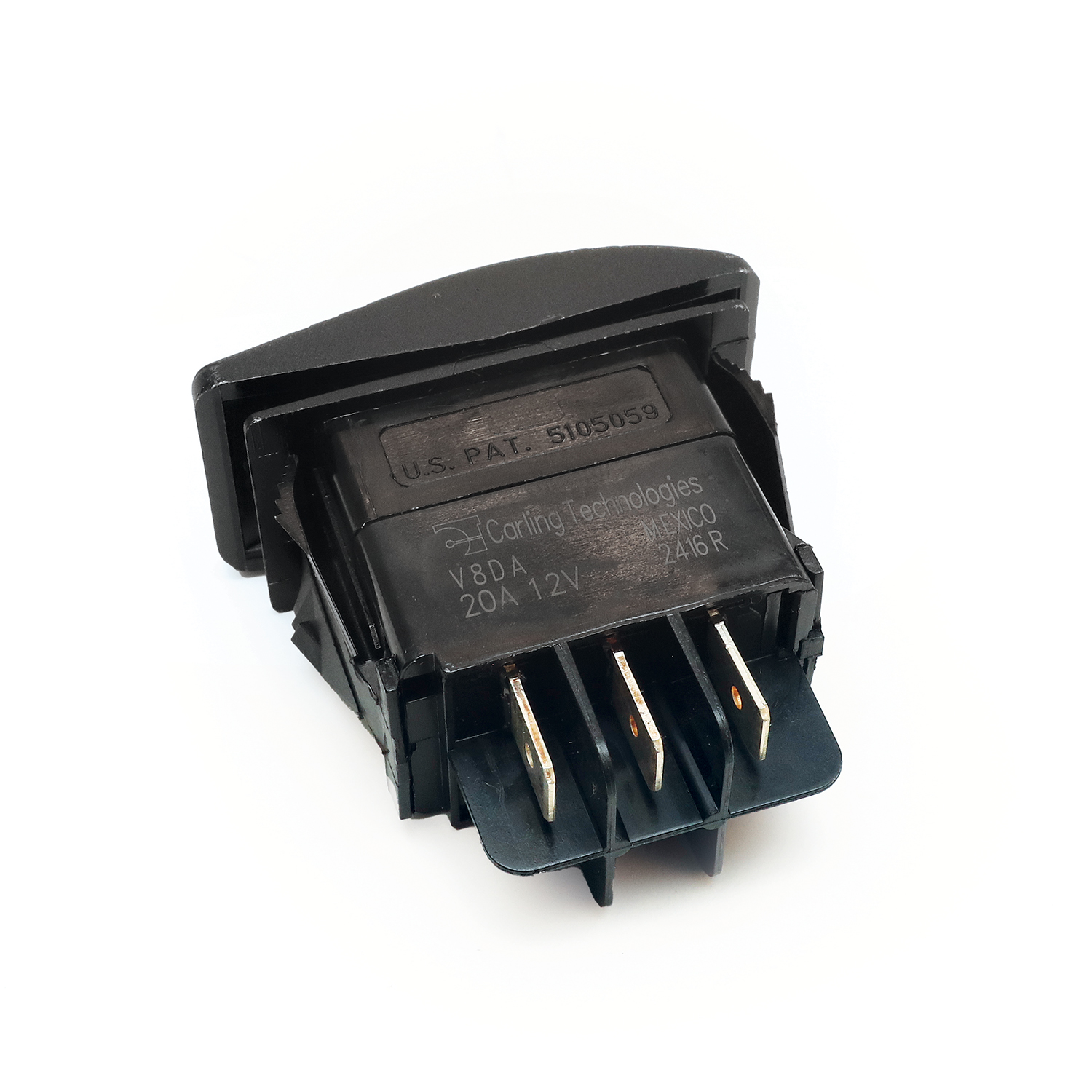 Rocker switch single momentary on / off – RSSMFMBK - Hover