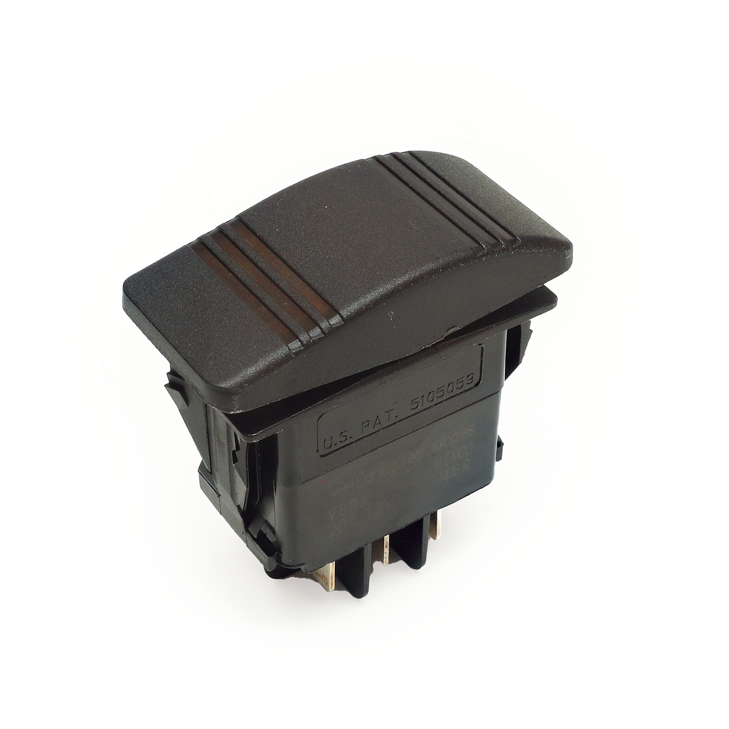 Rocker switch single momentary on / off – RSSMFMBK