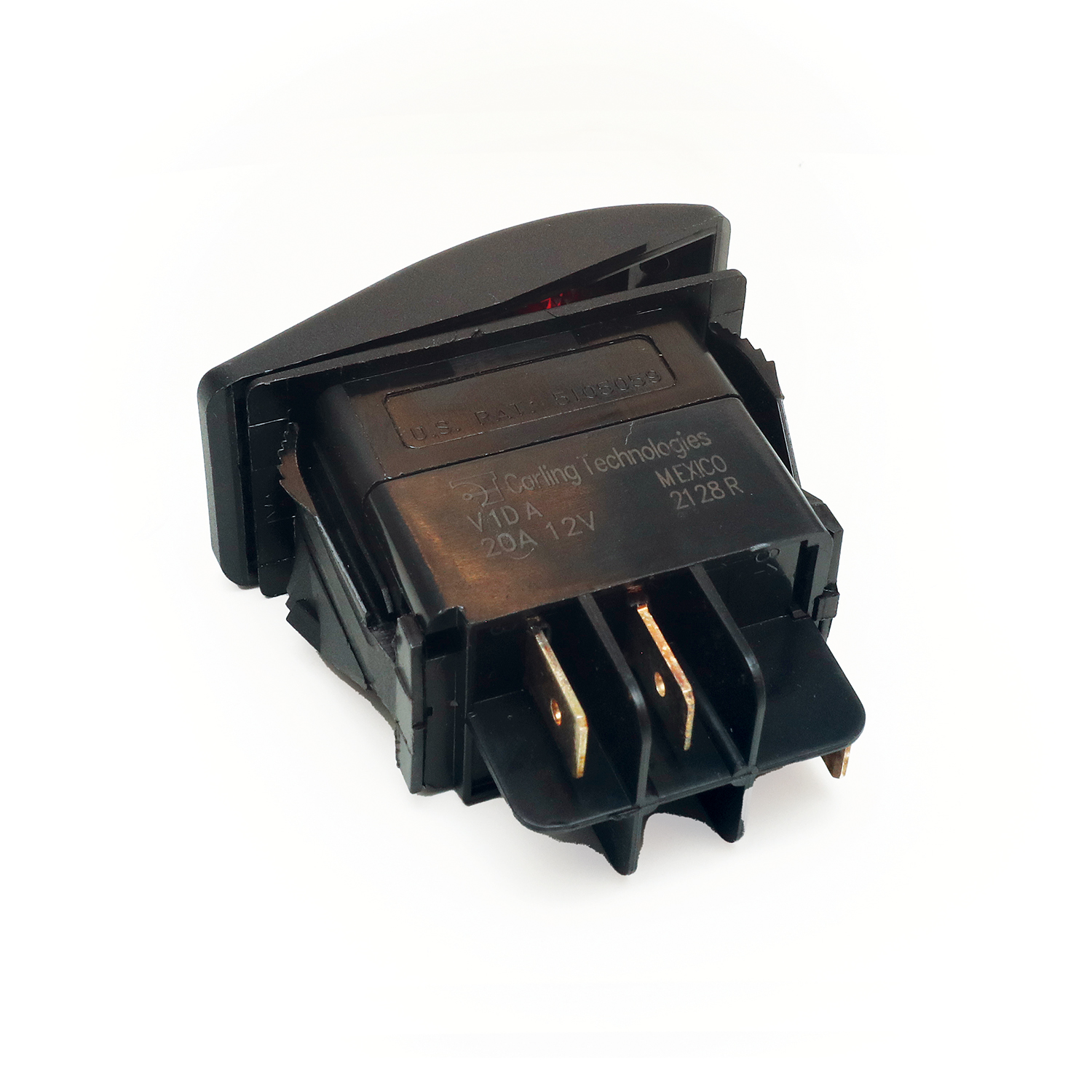 Rocker switch single on / off light – RSSNFLBK - Hover