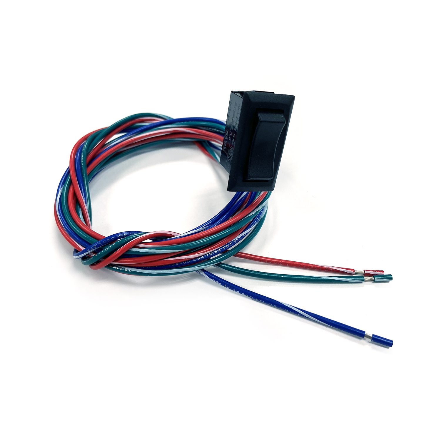 Single trim switch with wires – TSSW