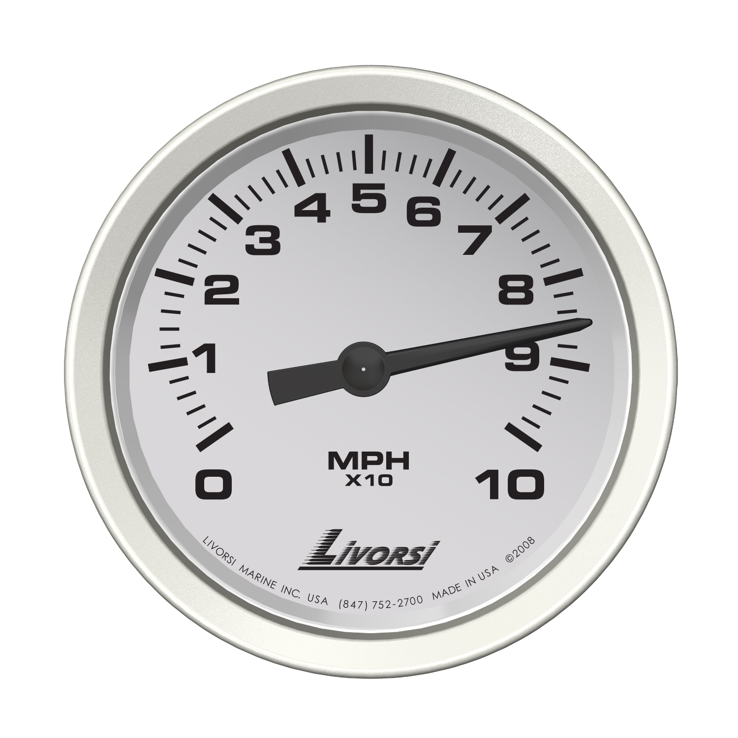 Vantage View 3 3/8″ 100 MPH Slave Speedometer – VJS100