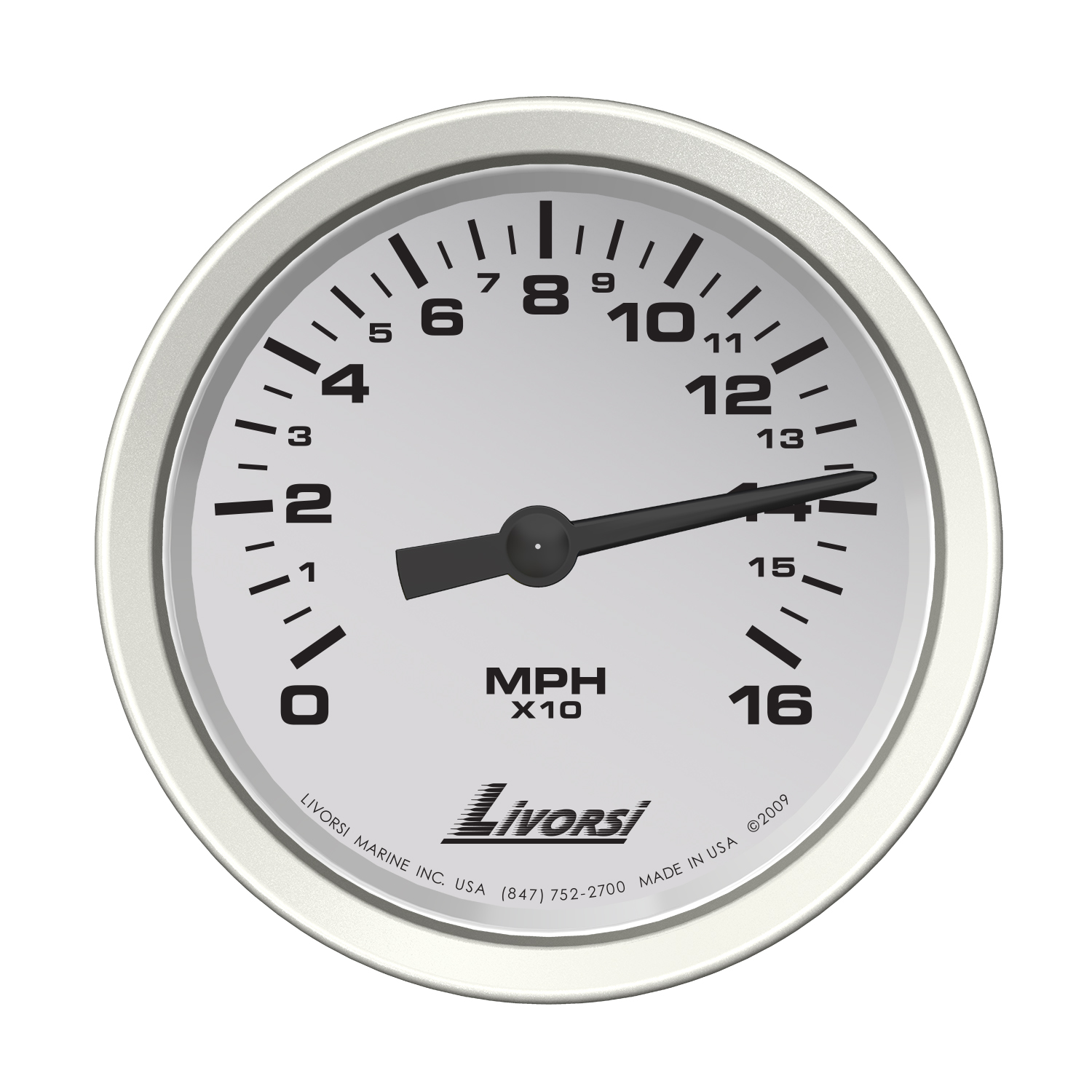 Vantage View 3 3/8″ 160 MPH Slave Speedometer – VJS160