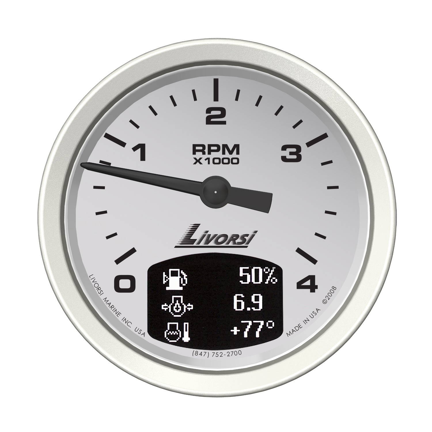 Master Tachometer, 3 3/8″ diameter 4000 – VJS4K