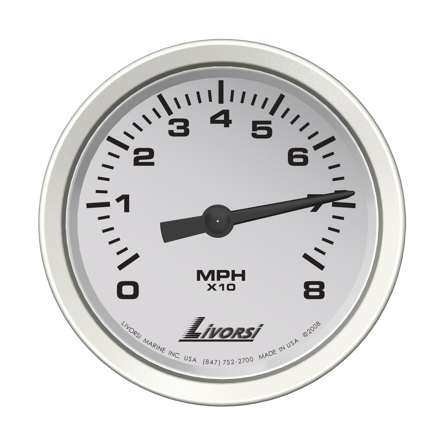 Vantage View 3 3/8″ 80 MPH Slave Speedometer – VJS80
