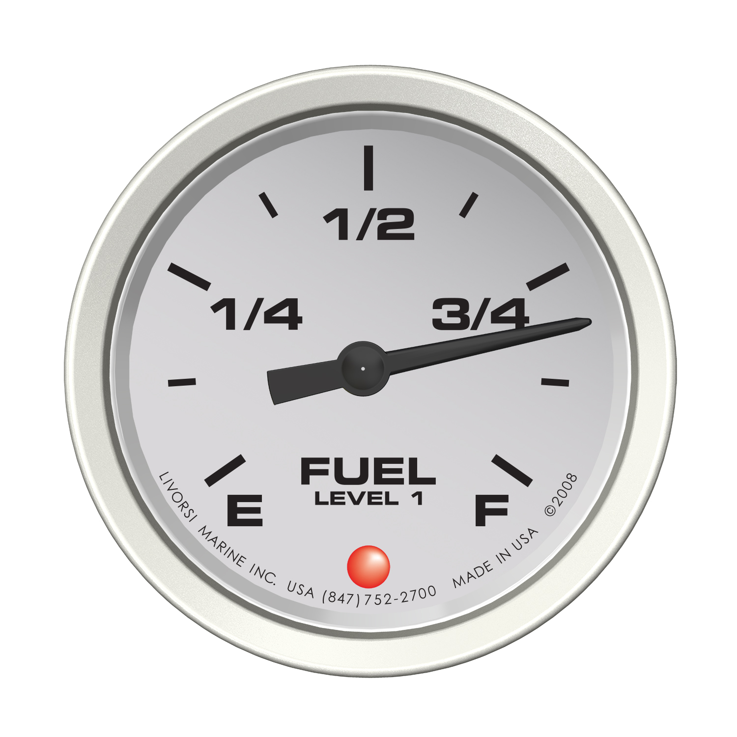 2 1/2″ Vantage View Fuel Level 1 Gauge – VVJNILFL1