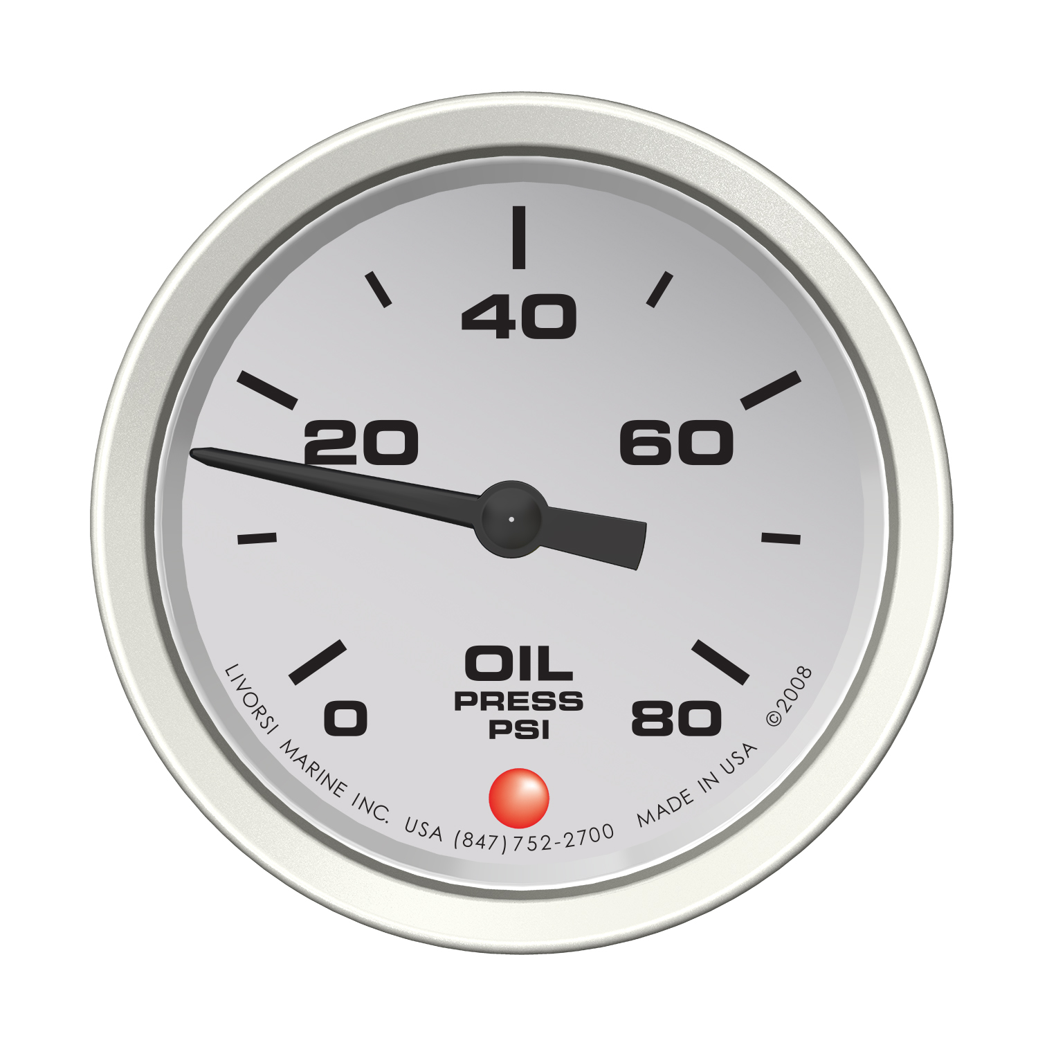 2 1/2″ Vantage View 80 PSI Engine Oil Pressure Gauge – VVJNILOP