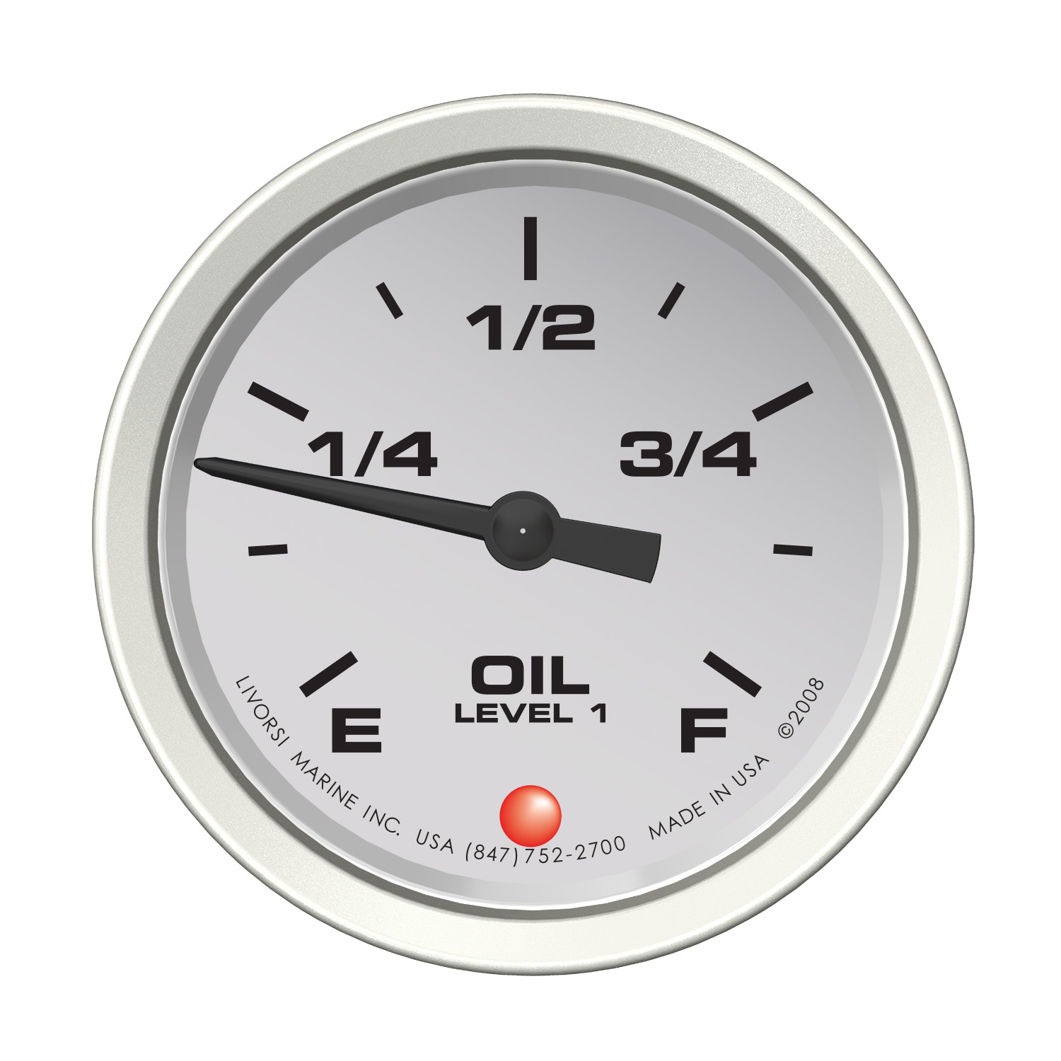 2 1/8″ Vantage View Engine Oil Level 1 Gauge – VVJNISOL1