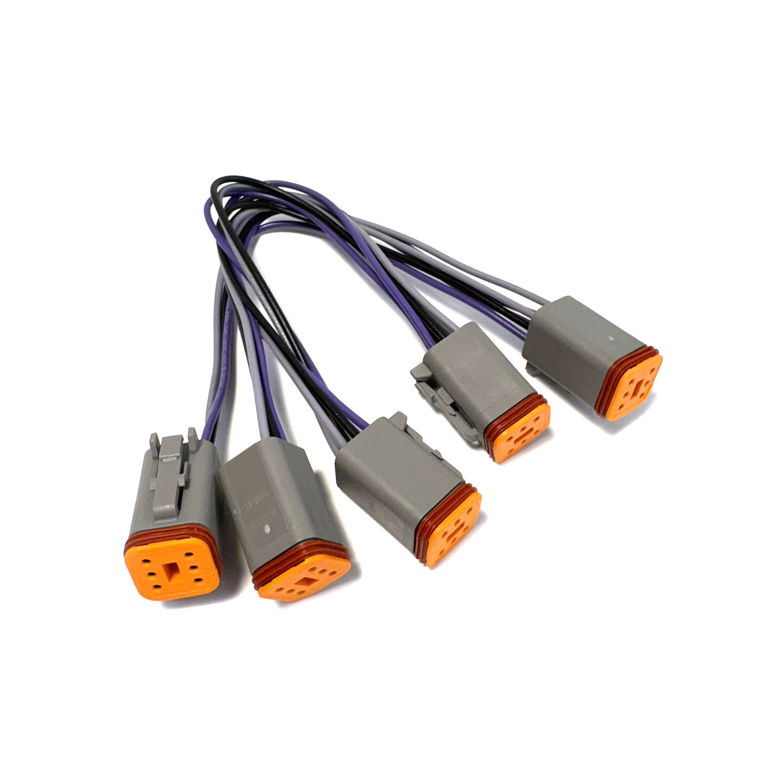 Vantage View Slave Harness for four gauges with 8″ of wire between gauges – VVSH4S