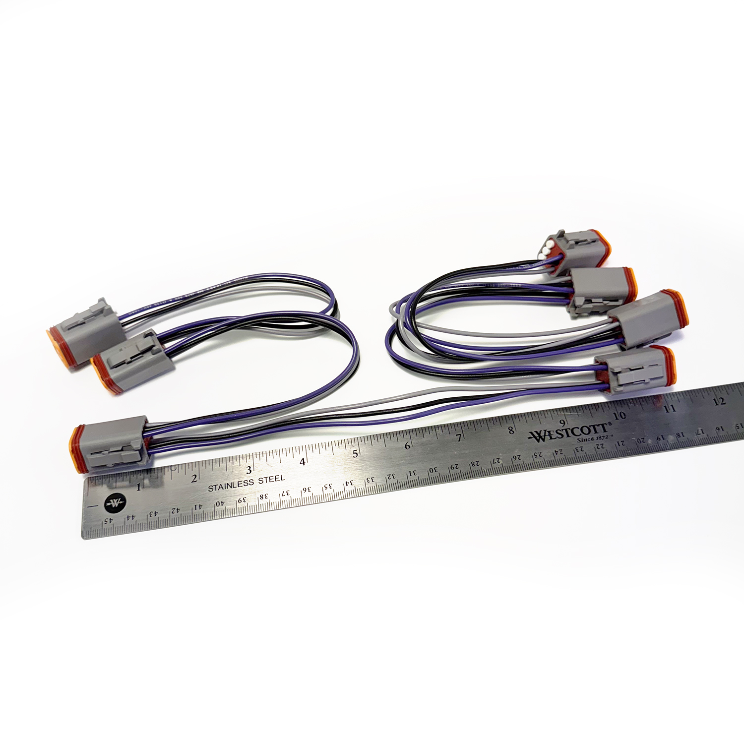 Vantage View Slave Harness for two gauges with 12″ of wire between gauges – VVSH6L
